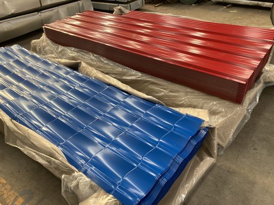 JIS Color Coated Galvalume Roofing Sheet Ppgi 1% Corrugated Metal Panels
