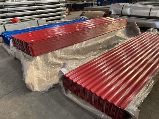 JIS Color Coated Galvalume Roofing Sheet Ppgi 1% Corrugated Metal Panels